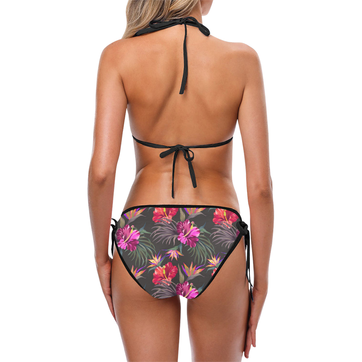 Hibiscus Pattern Print Design HB014 Bikini