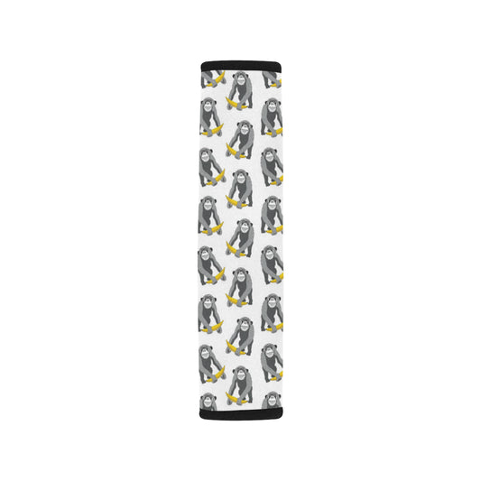 Chimpanzee Pattern Print Design 05 Car Seat Belt Cover