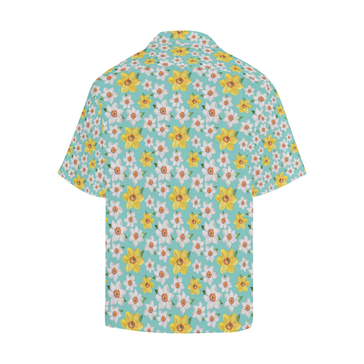 Daffodils Pattern Print Design 02 Men's Hawaiian Shirt