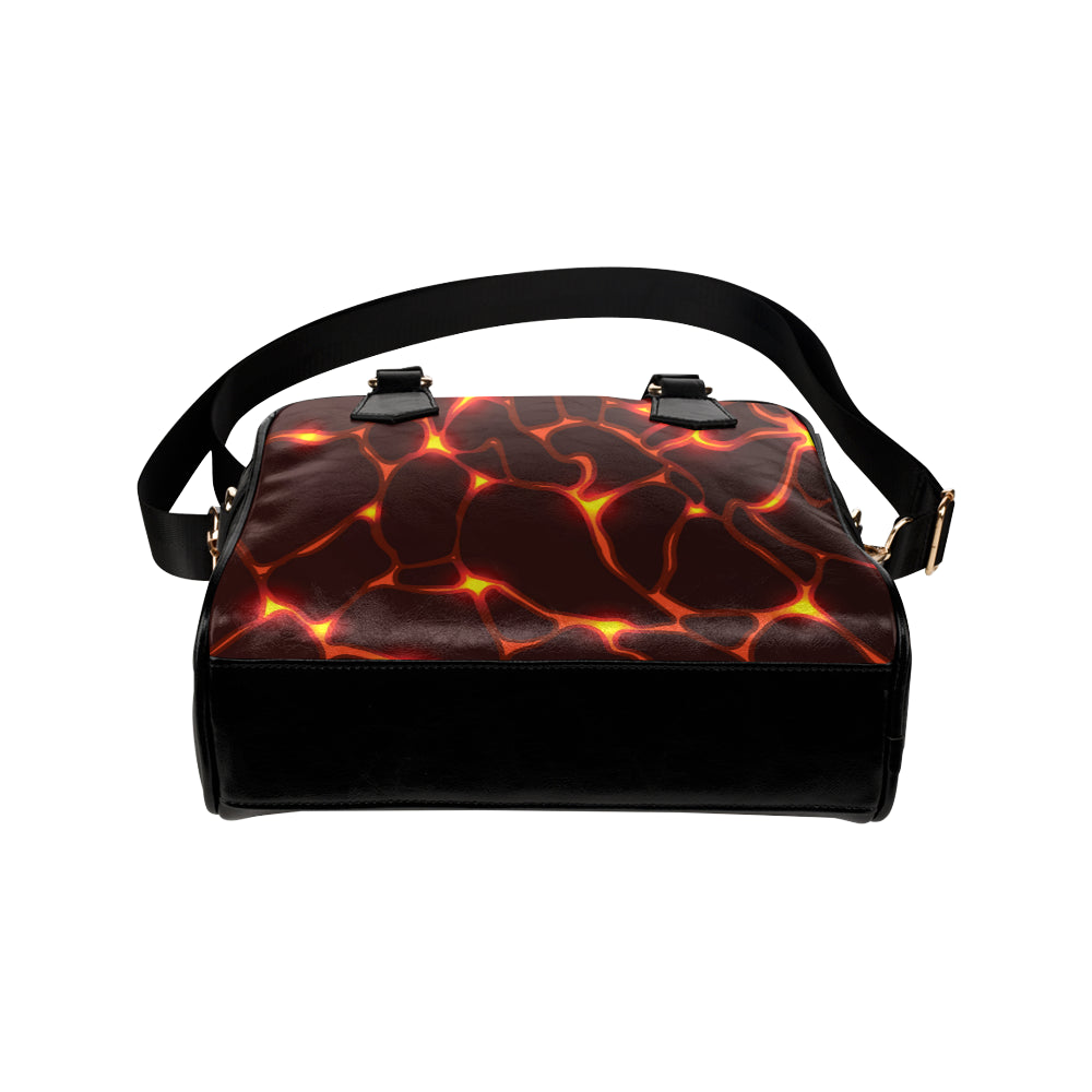 Lava Pattern Print Design 02 Shoulder Handbag