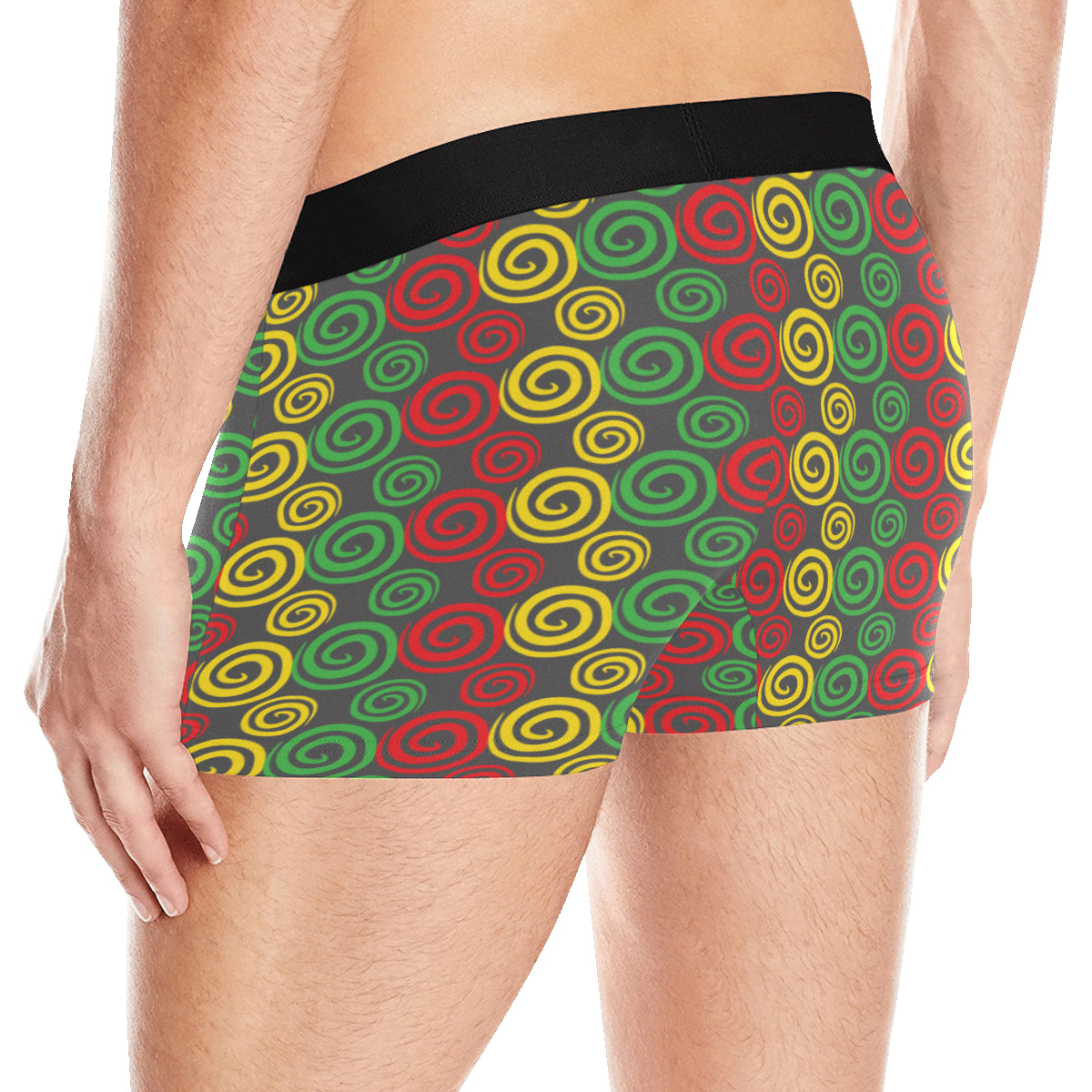 Rastafarian Pattern Print Design A05 Men's Boxer Briefs