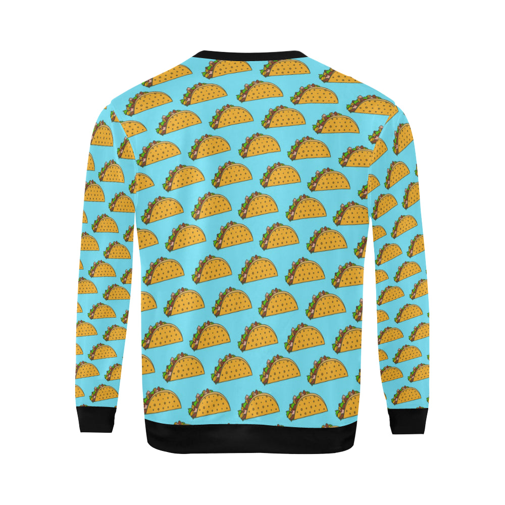 Taco Pattern Print Design TC03 Men Long Sleeve Sweatshirt