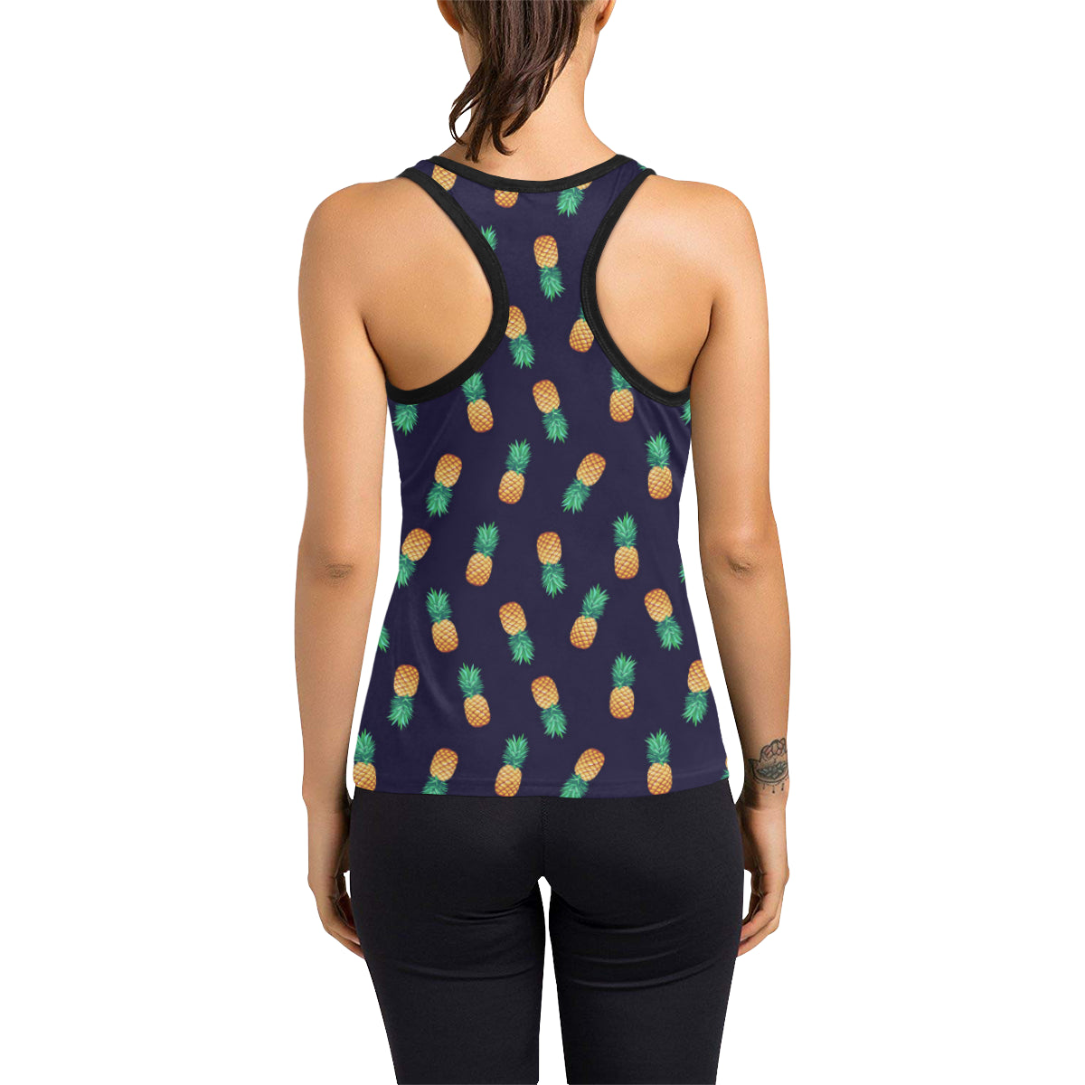 Pineapple Pattern Women's Racerback Tank Top