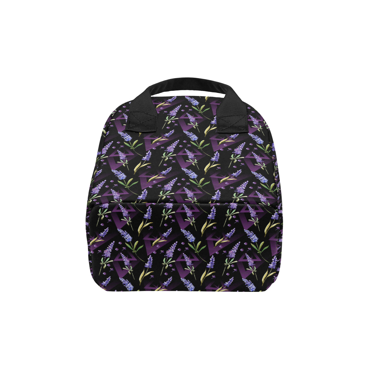Lavender Pattern Print Design LV07 Insulated Lunch Bag