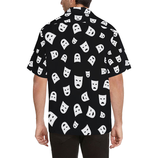 Acting Mask Pattern Print Design 03 Men's Hawaiian Shirt
