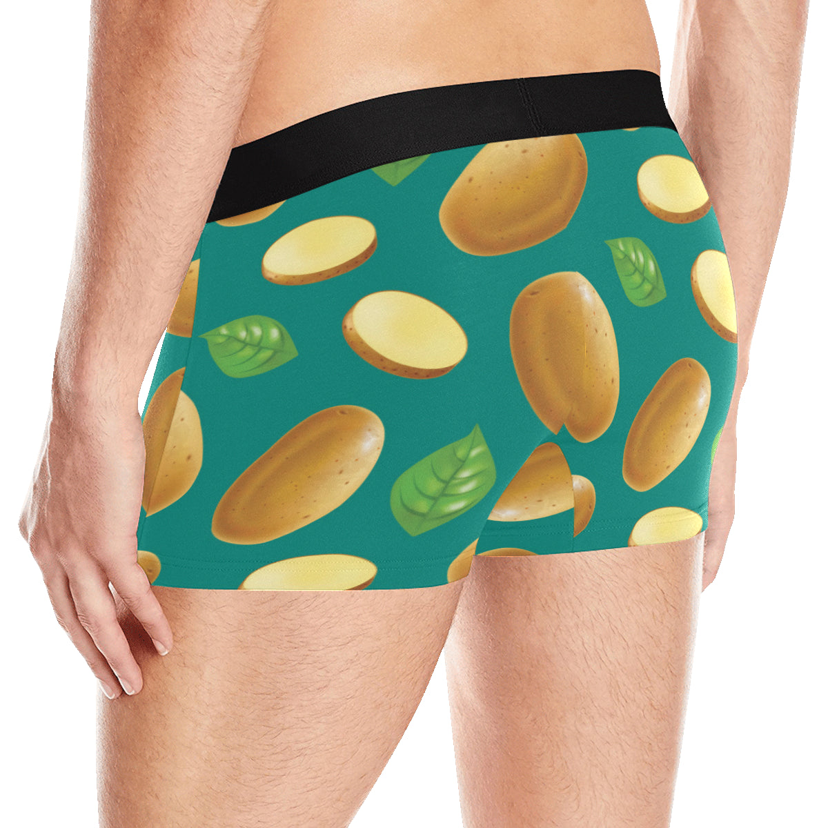 Potato Pattern Print Design A04 Men's Boxer Briefs
