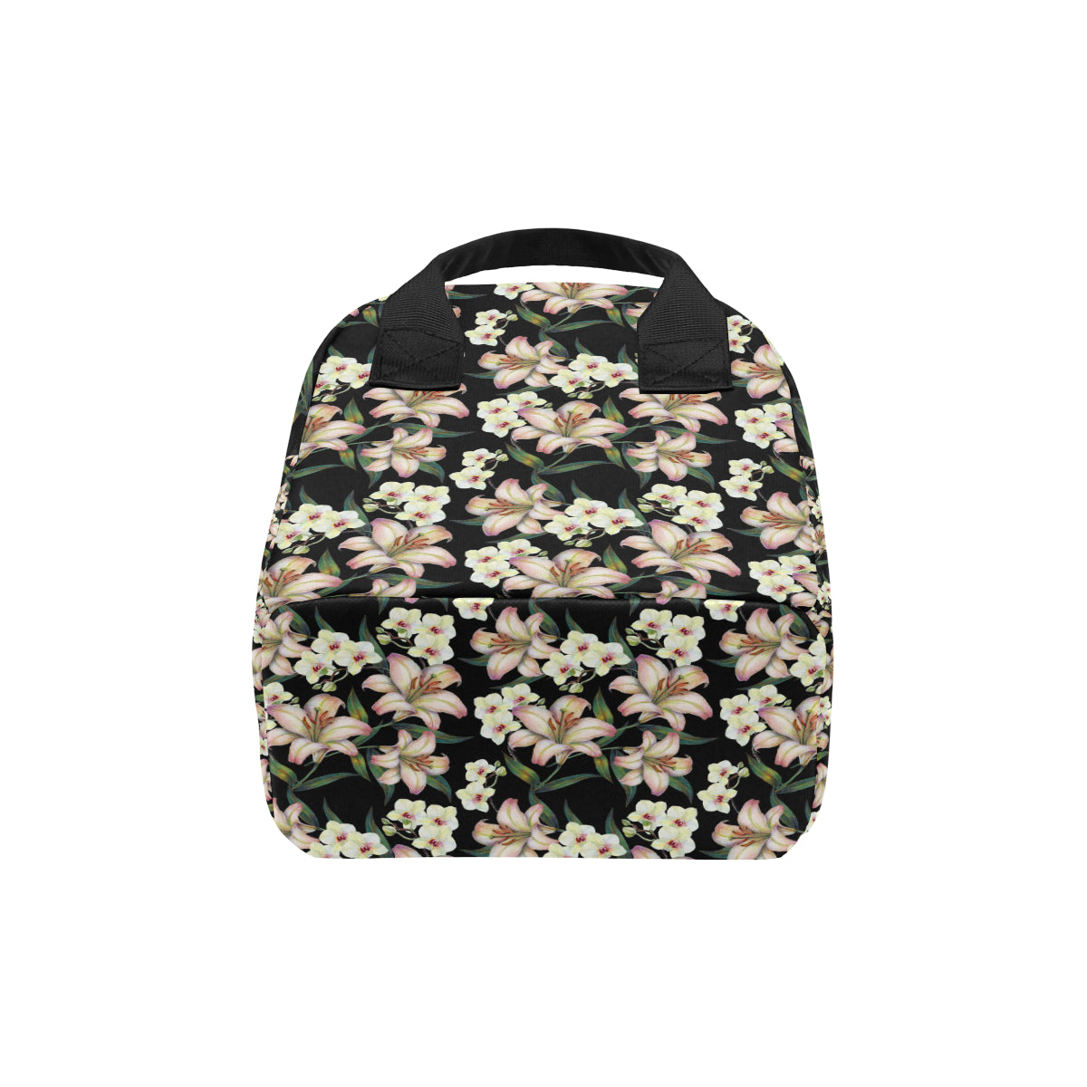 Lily Pattern Print Design LY03 Insulated Lunch Bag