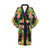 Amaryllis Pattern Print Design AL07 Women Kimono Robe
