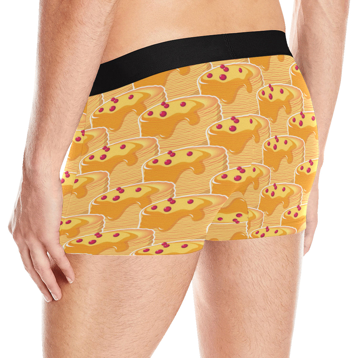 Pancake Pattern Print Design A04 Men's Boxer Briefs