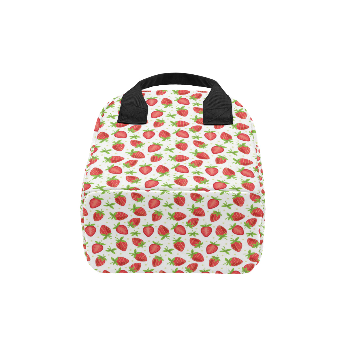 Strawberry Pattern Print Design SB07 Insulated Lunch Bag