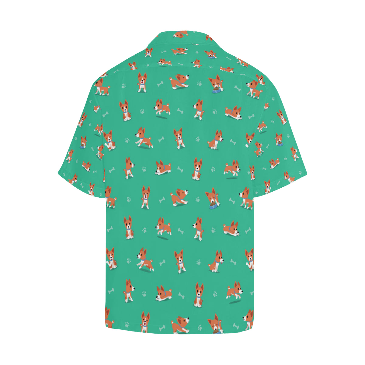 Basenji Pattern Print Design 02 Men's Hawaiian Shirt