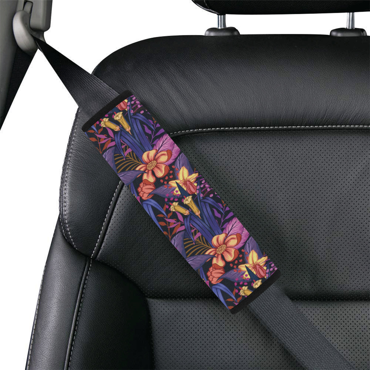 Lily Pattern Print Design LY016 Car Seat Belt Cover