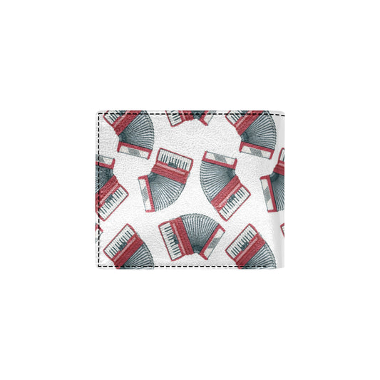 Accordion Pattern Print Design 03 Men's ID Card Wallet