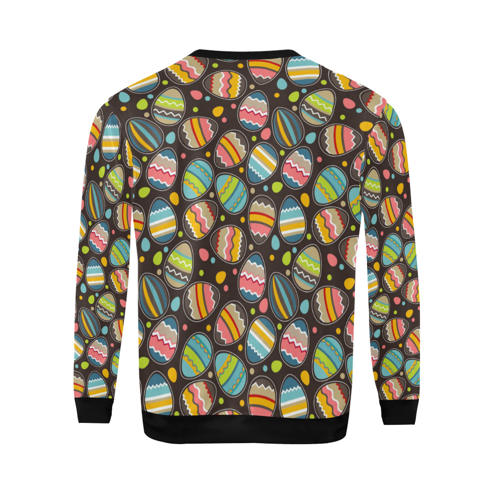 Easter Eggs Pattern Print Design RB03 Men Long Sleeve Sweatshirt