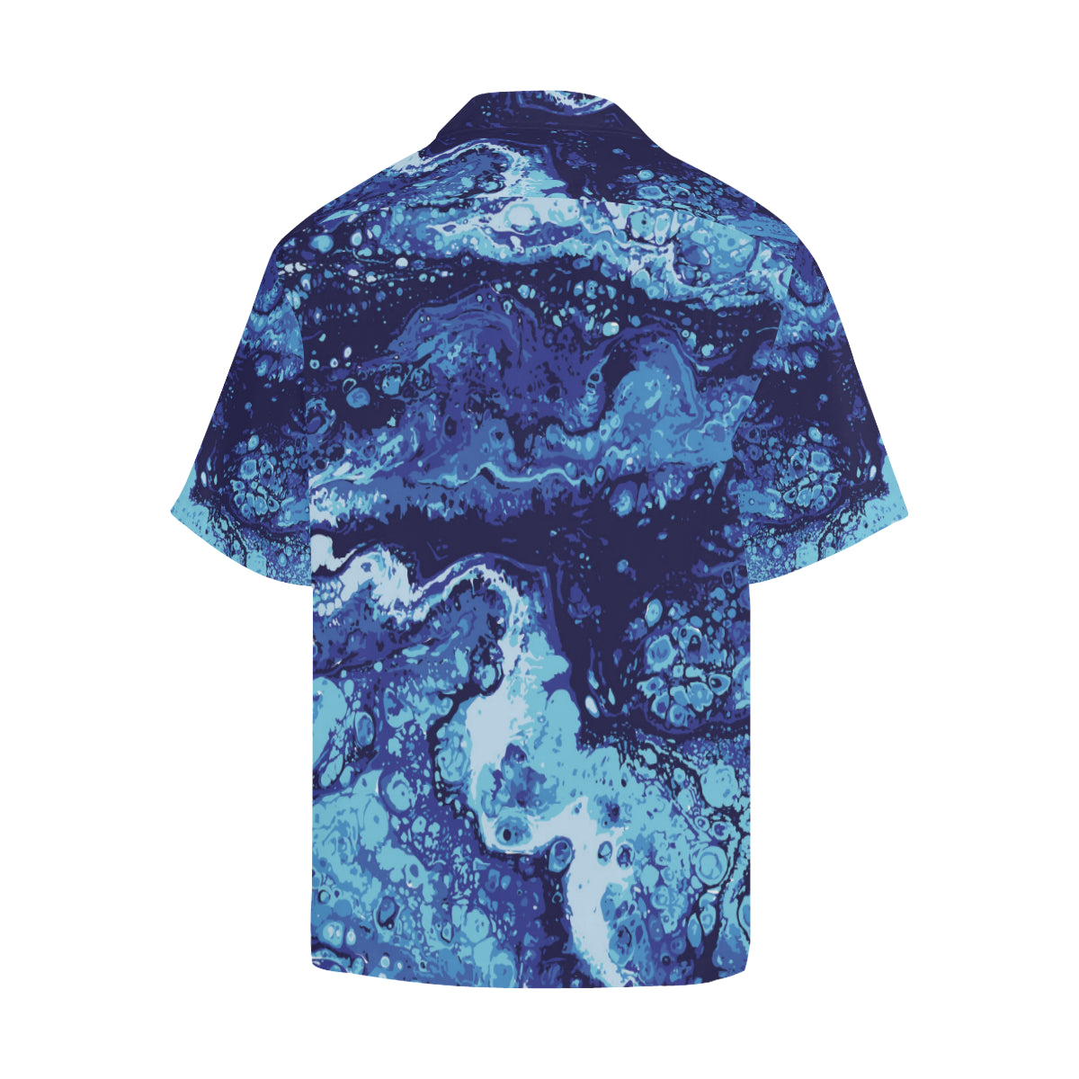 Ocean Liquid Pattern Print Design A03 Men's Hawaiian Shirt