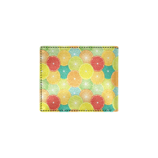 Citrus Pattern Print Design 01 Men's ID Card Wallet