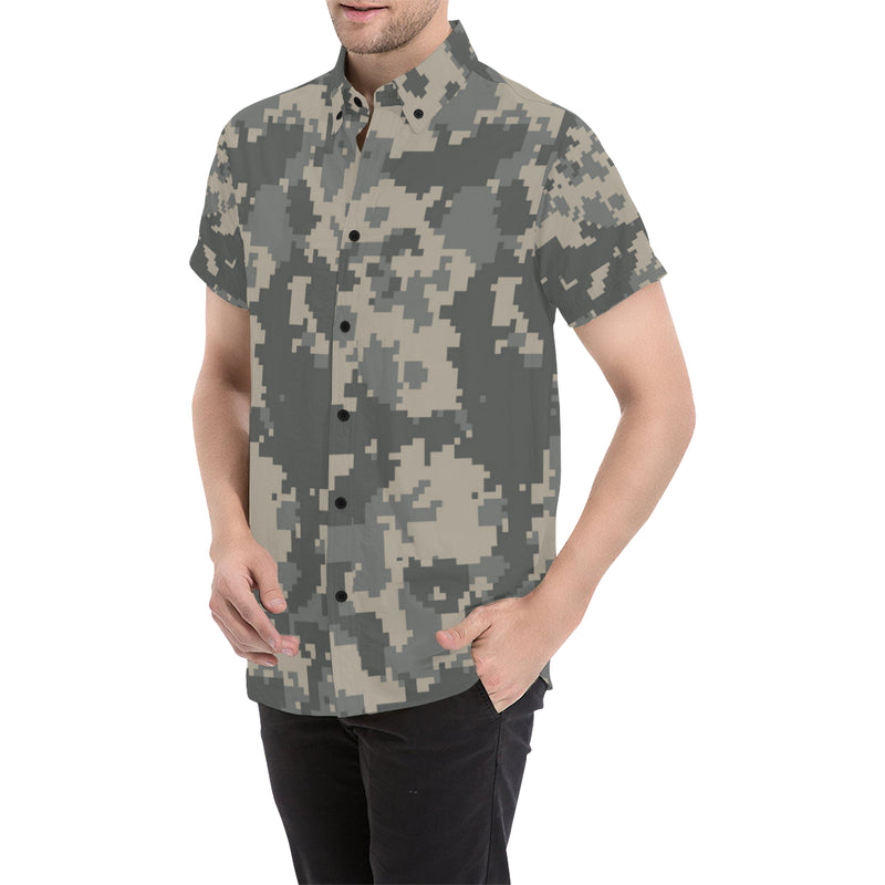 ACU Digital Camouflage Men's Short Sleeve Button Up Shirt