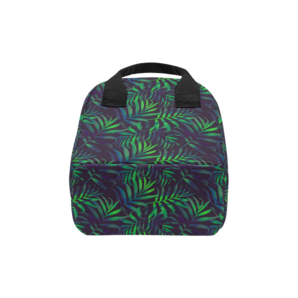 Palm Leaves Pattern Print Design PL01 Insulated Lunch Bag