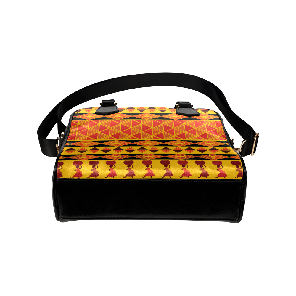 African Pattern Print Design 01 Shoulder Handbag