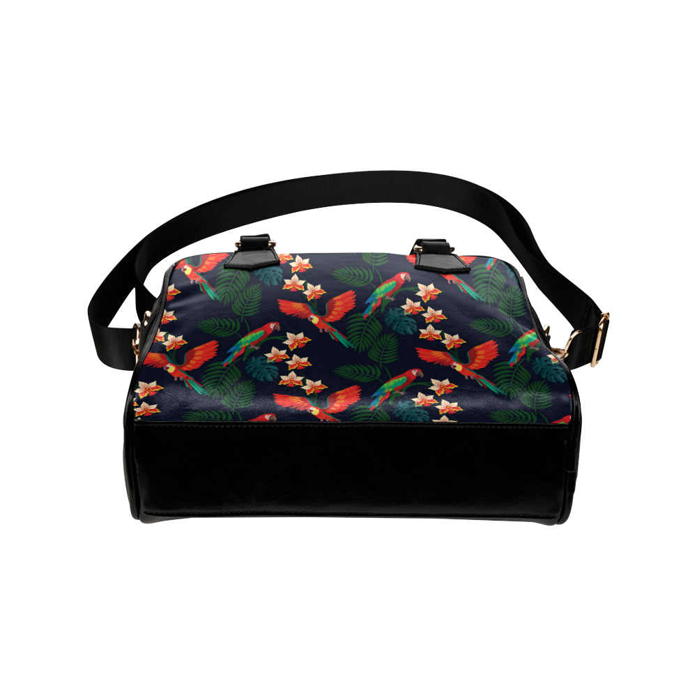 Macaw Pattern Print Design 02 Shoulder Handbag