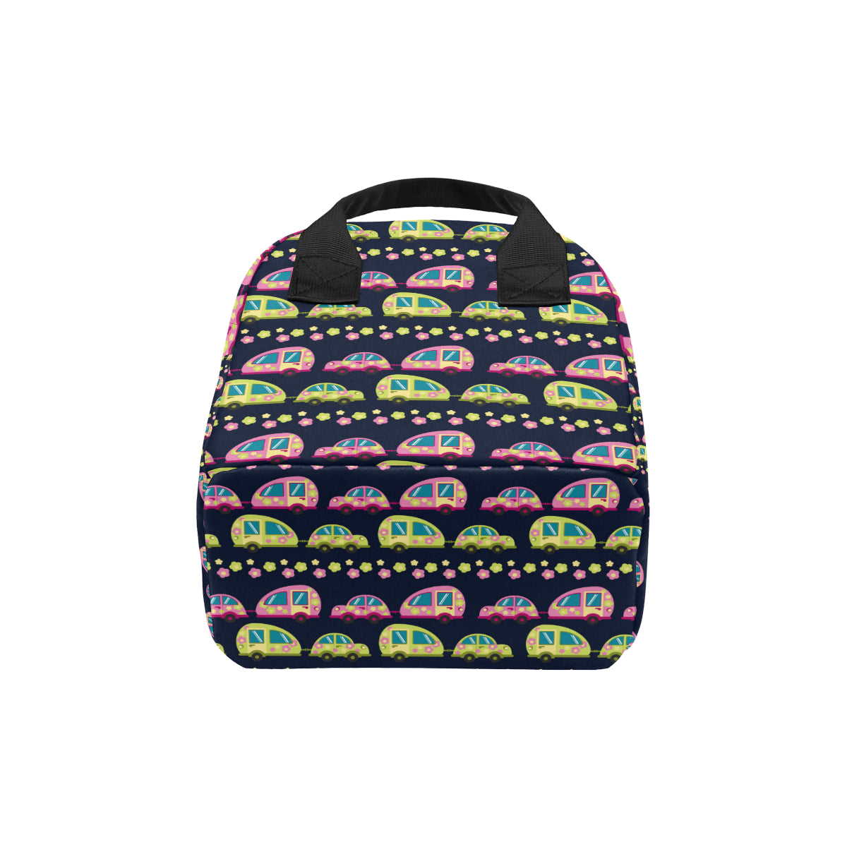Camper Cute Camping Design No 3 Print Insulated Lunch Bag