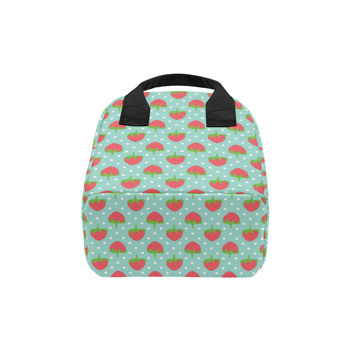 Strawberry Pattern Print Design SB06 Insulated Lunch Bag