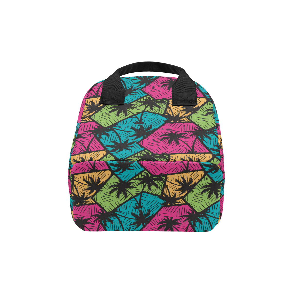 Palm Tree Pattern Print Design PT09 Insulated Lunch Bag