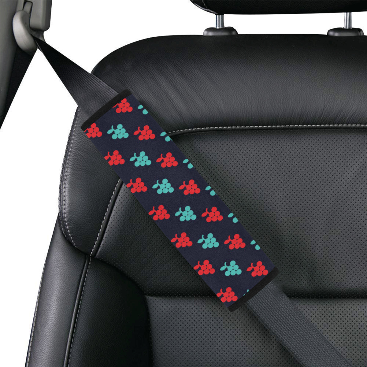 Grape Pattern Print Design GP07 Car Seat Belt Cover