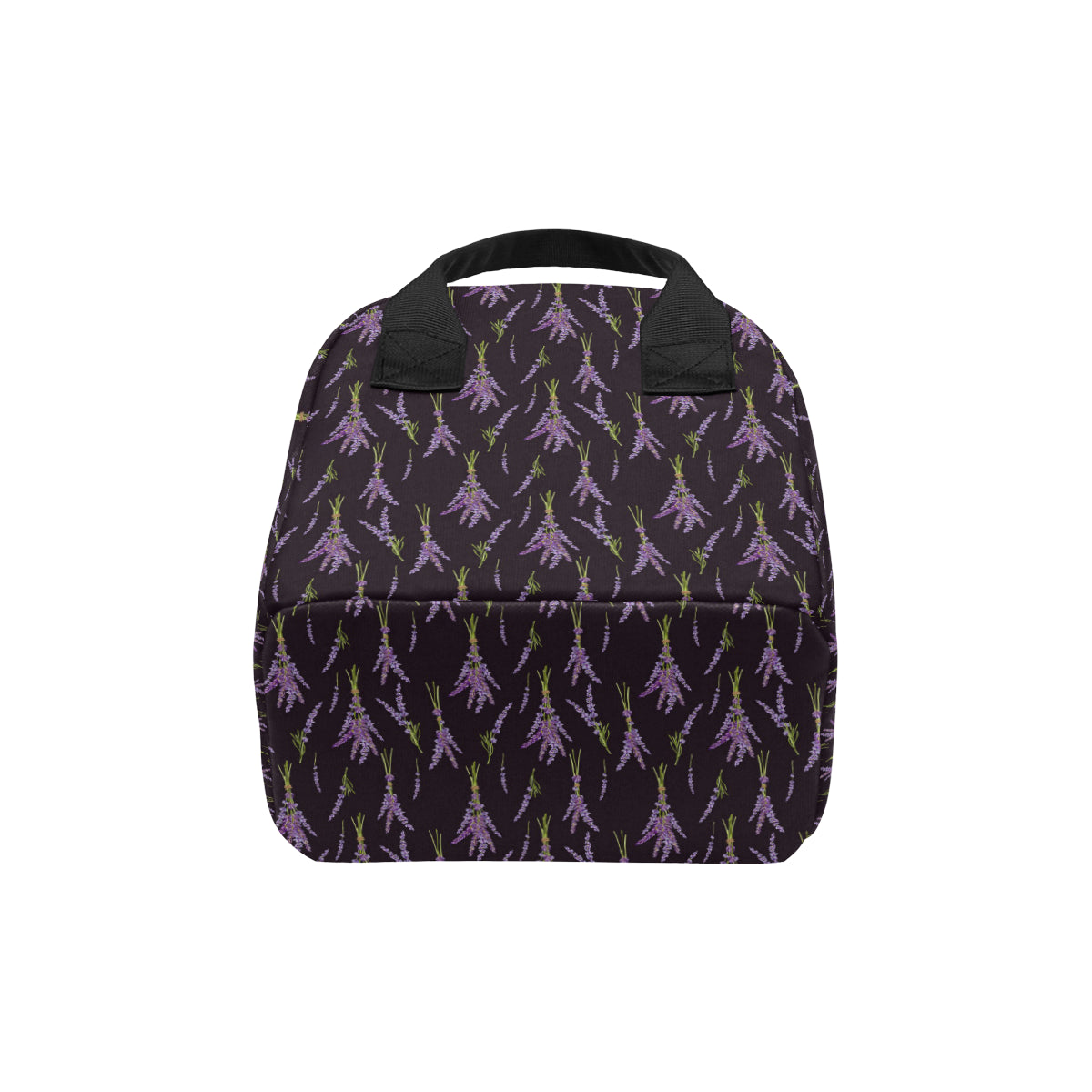 Lavender Pattern Print Design LV05 Insulated Lunch Bag