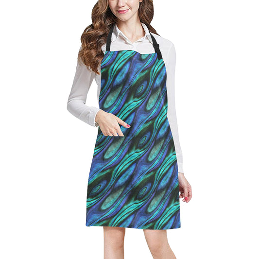 Abalone Pattern Print Design 03 Apron with Pocket