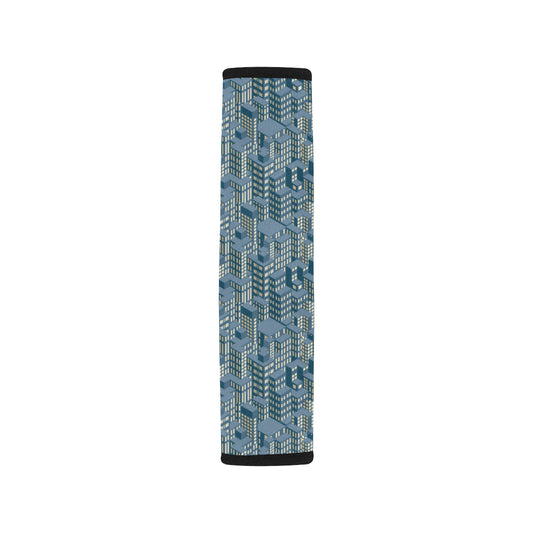 City Pattern Print Design 01 Car Seat Belt Cover