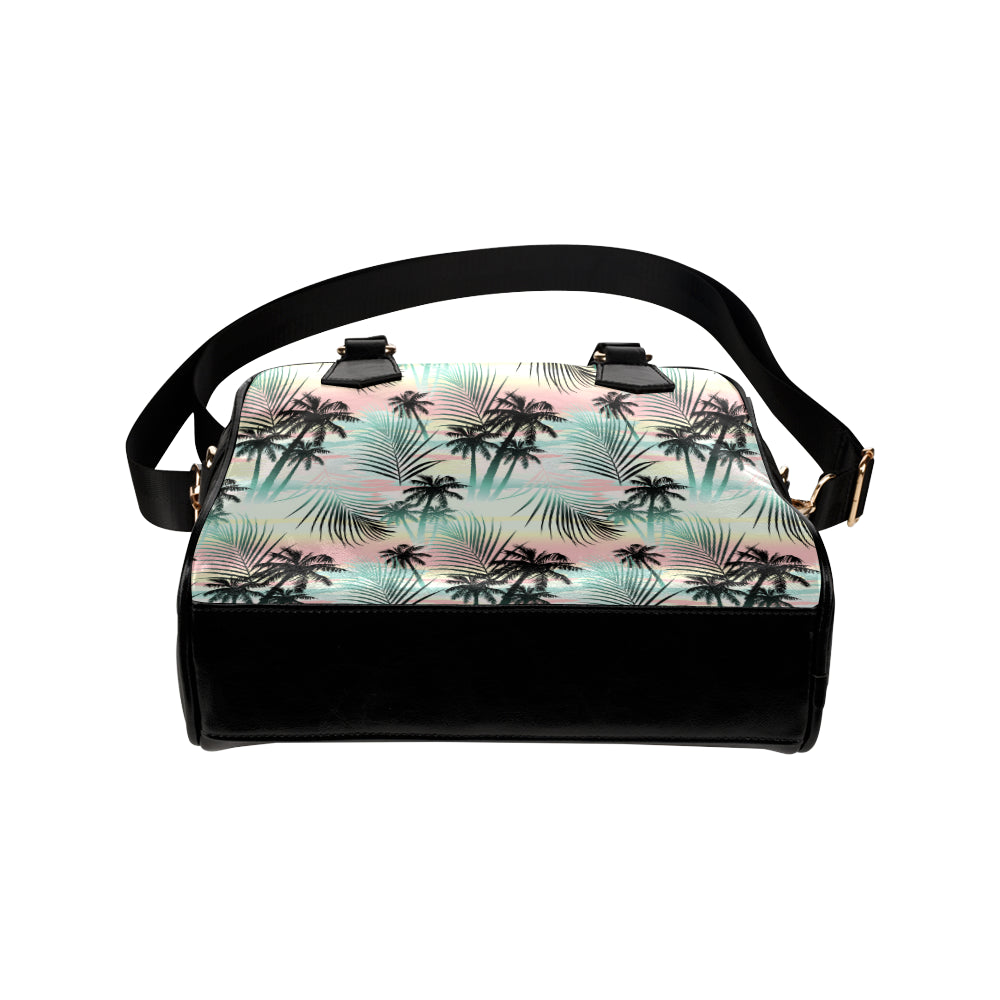 Palm Tree Pattern Print Design A03 Shoulder Handbag