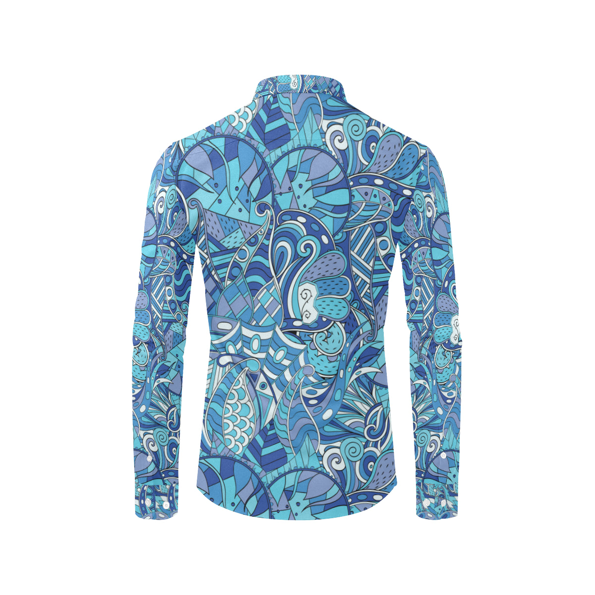 Funky Retro Pattern Print Design A02 Men's Long Sleeve Shirt
