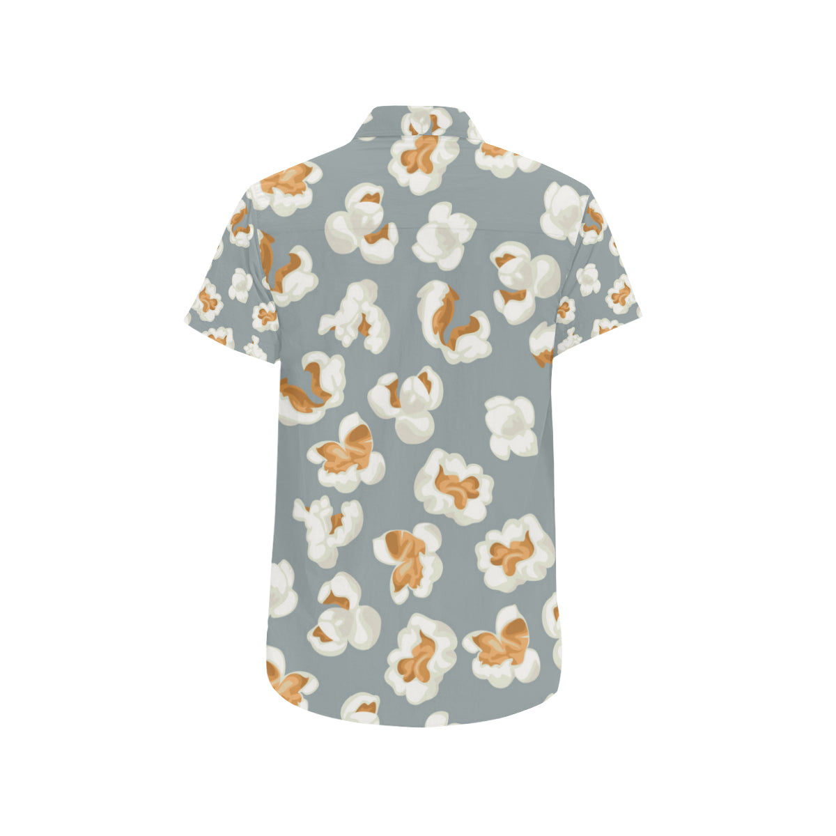 Popcorn Pattern Print Design A05 Men's Short Sleeve Button Up Shirt