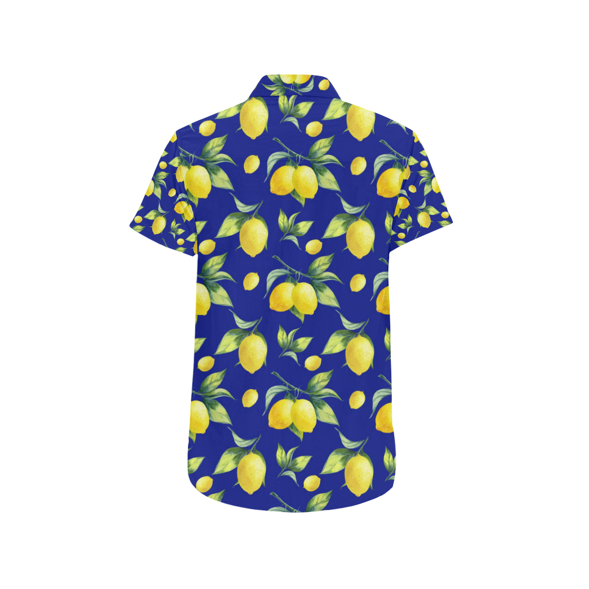 Lemon Pattern Print Design LM06 Men's Short Sleeve Button Up Shirt