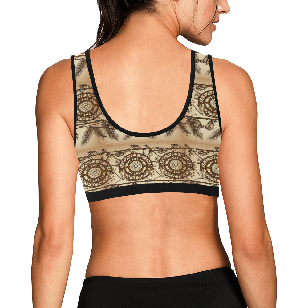 Dream catcher vintage native Sports Bra