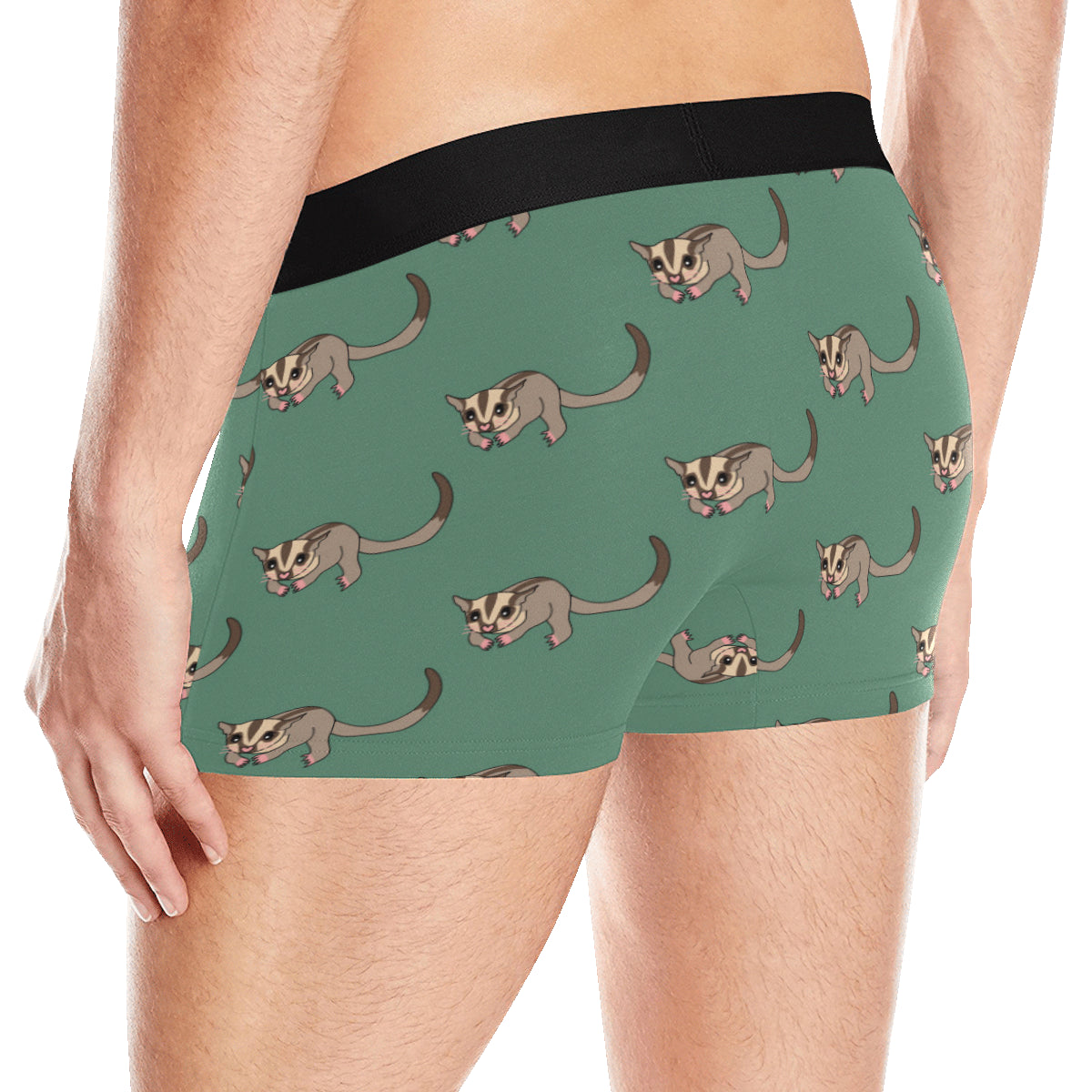 Sugar Glider Pattern Print Design 01 Men's Boxer Briefs