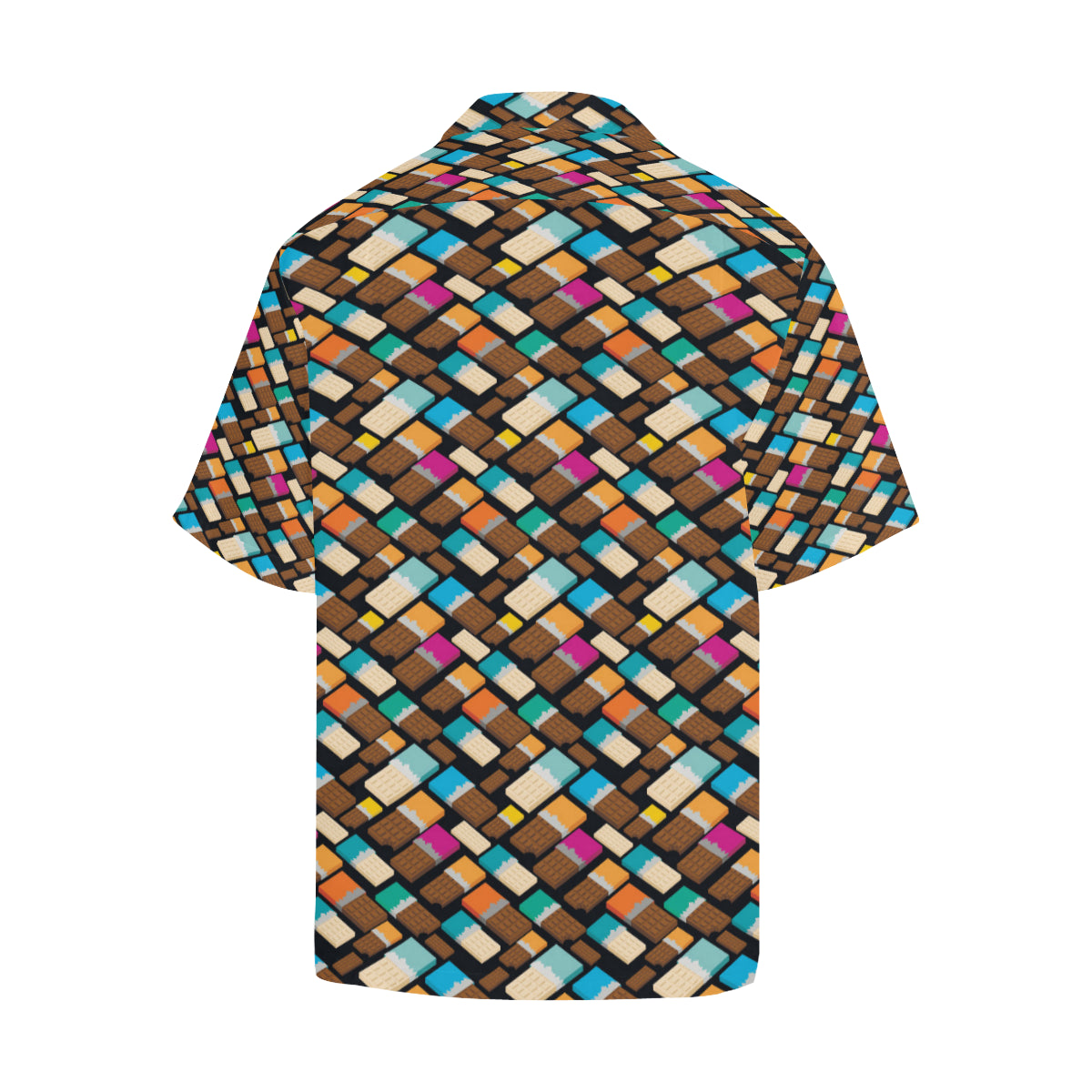 Chocolate Pattern Print Design 02 Men's Hawaiian Shirt