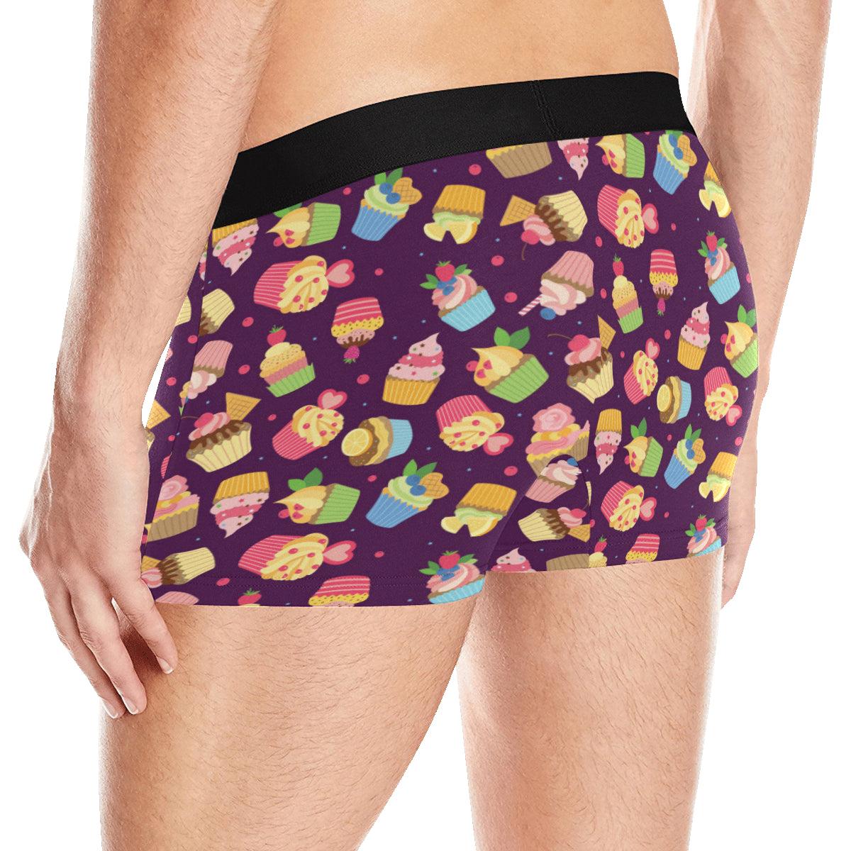 Cupcake Pattern Print Design 05 Men's Boxer Briefs