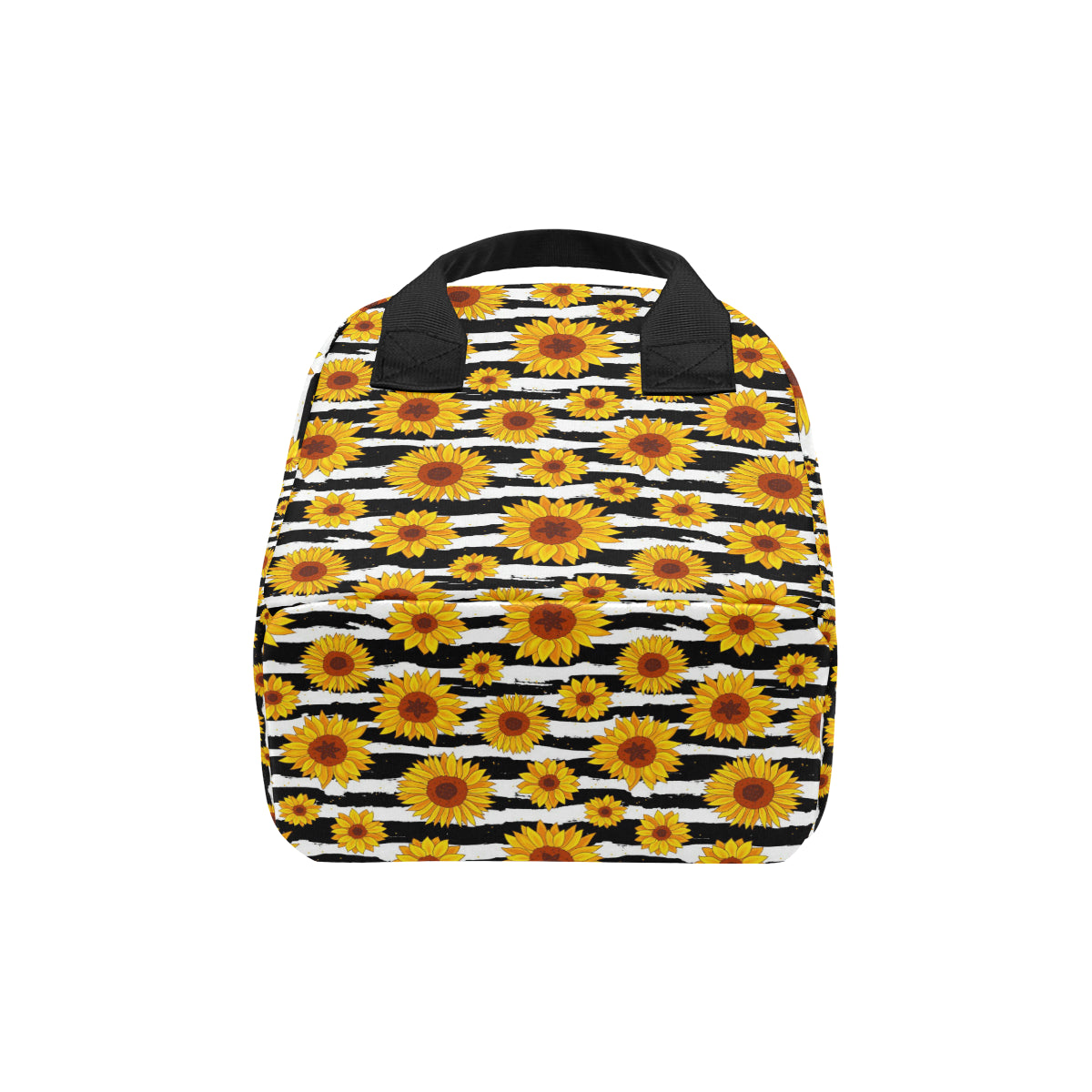 Sunflower Pattern Print Design SF010 Insulated Lunch Bag