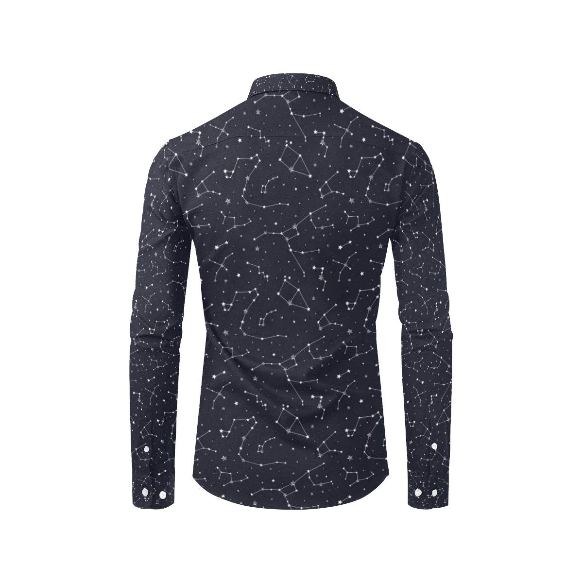 Constellation Pattern Print Design 03 Men's Long Sleeve Shirt