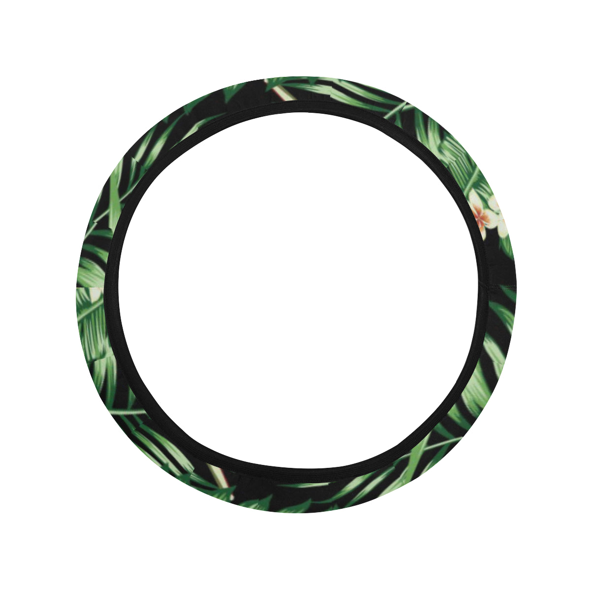 Bird Of Paradise Pattern Print Design BOP05 Steering Wheel Cover with Elastic Edge