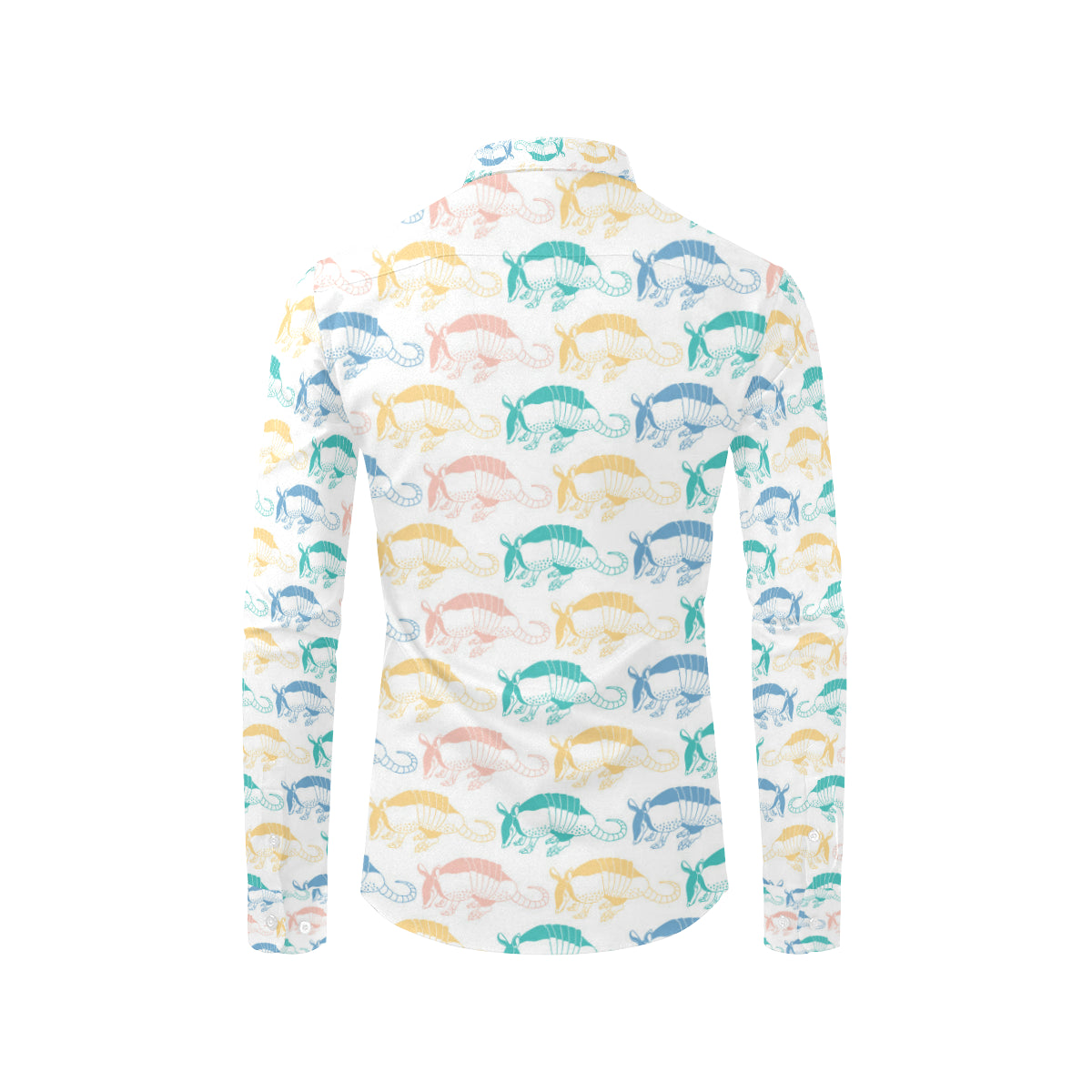 Armadillo Pattern Print Design 05 Men's Long Sleeve Shirt