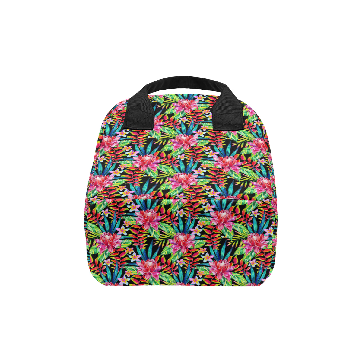 Heliconia Pattern Print Design HL02 Insulated Lunch Bag