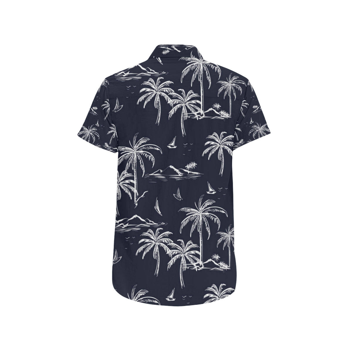 Pacific island Pattern Print Design A02 Men's Short Sleeve Button Up Shirt