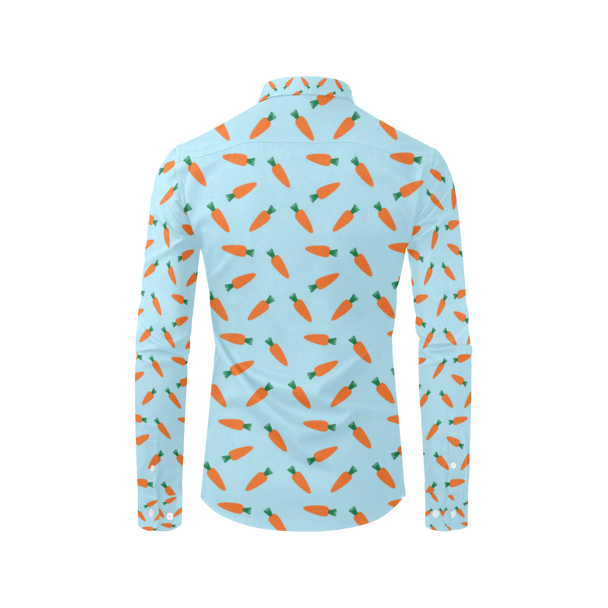 Carrot Pattern Print Design 03 Men's Long Sleeve Shirt
