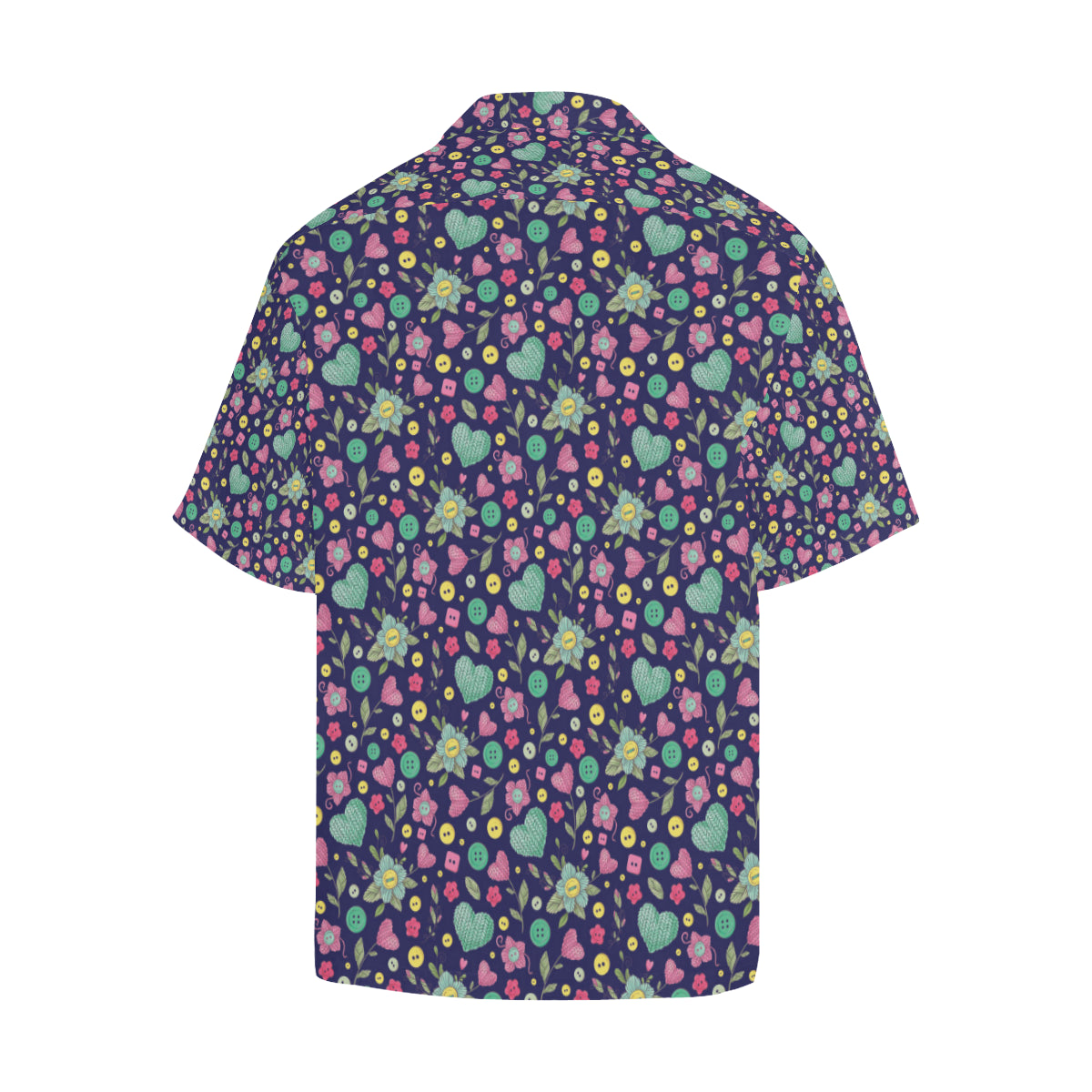 Crochet Pattern Print Design 02 Men's Hawaiian Shirt