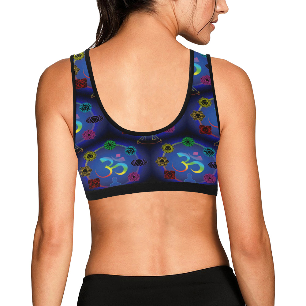 Chakra Zen Yoga OM Sports Bra