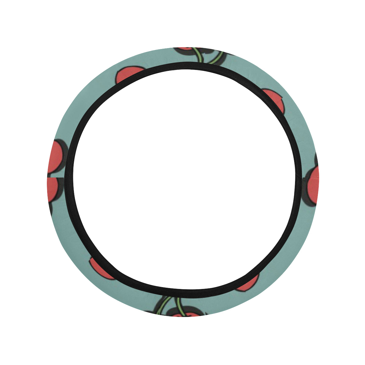 Cherry Pattern Print Design CH03 Steering Wheel Cover with Elastic Edge