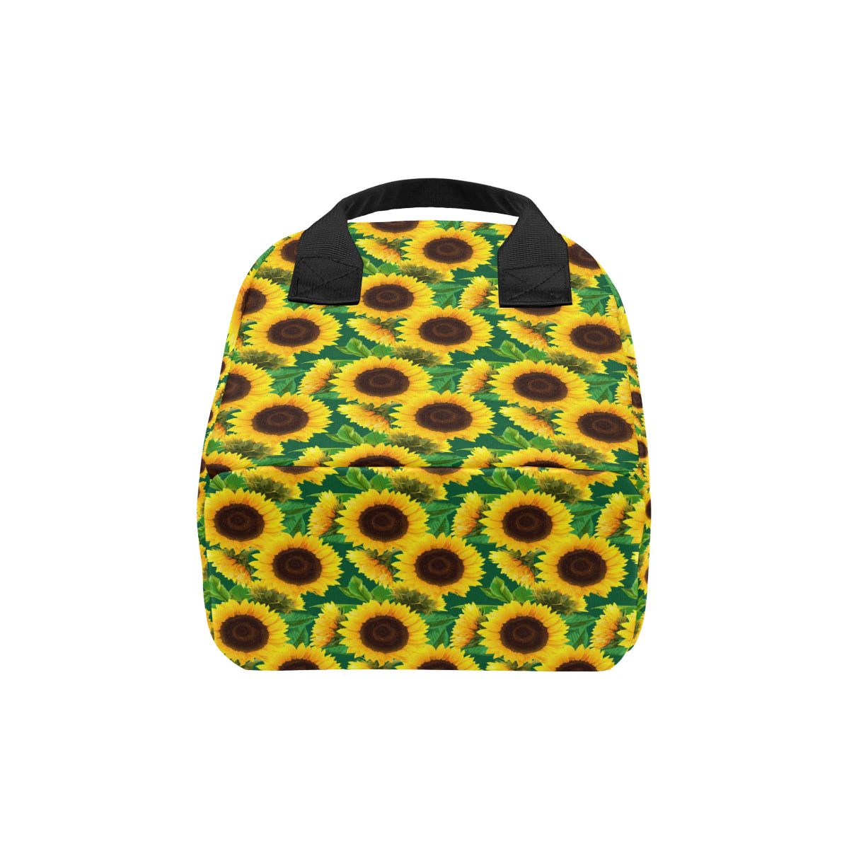Sunflower Pattern Print Design SF02 Insulated Lunch Bag